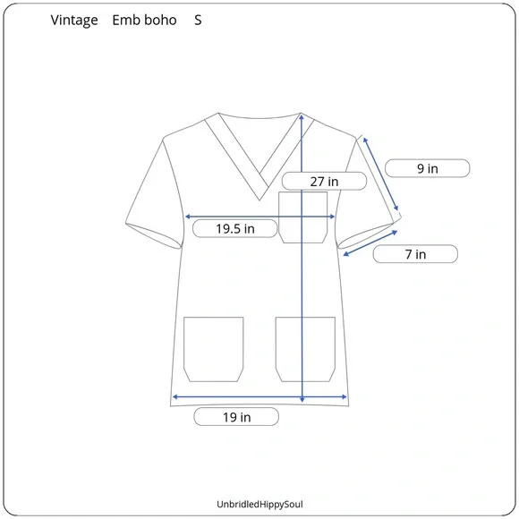 Vintage Embroidered Made in Mexico Dark Blue Heavy Linen Top - Picture 16 of 16